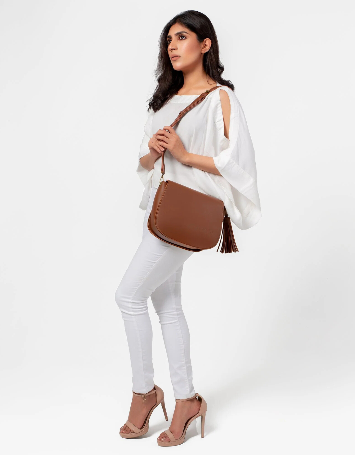 Brown  Fold Over Saddle Bag