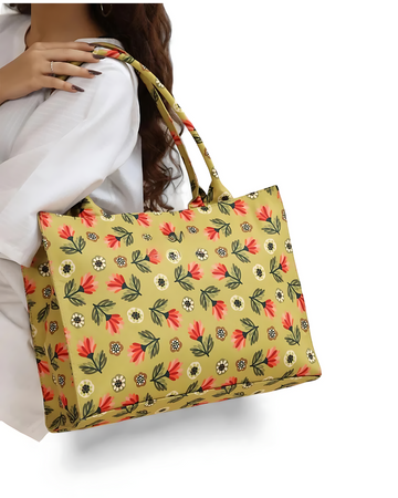 BLOSSOM  PRINT TOTE BAG