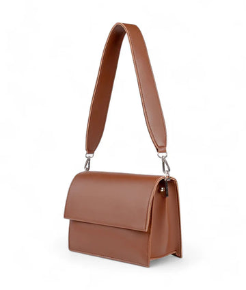 BROWN MINI CROSS BODY BAG