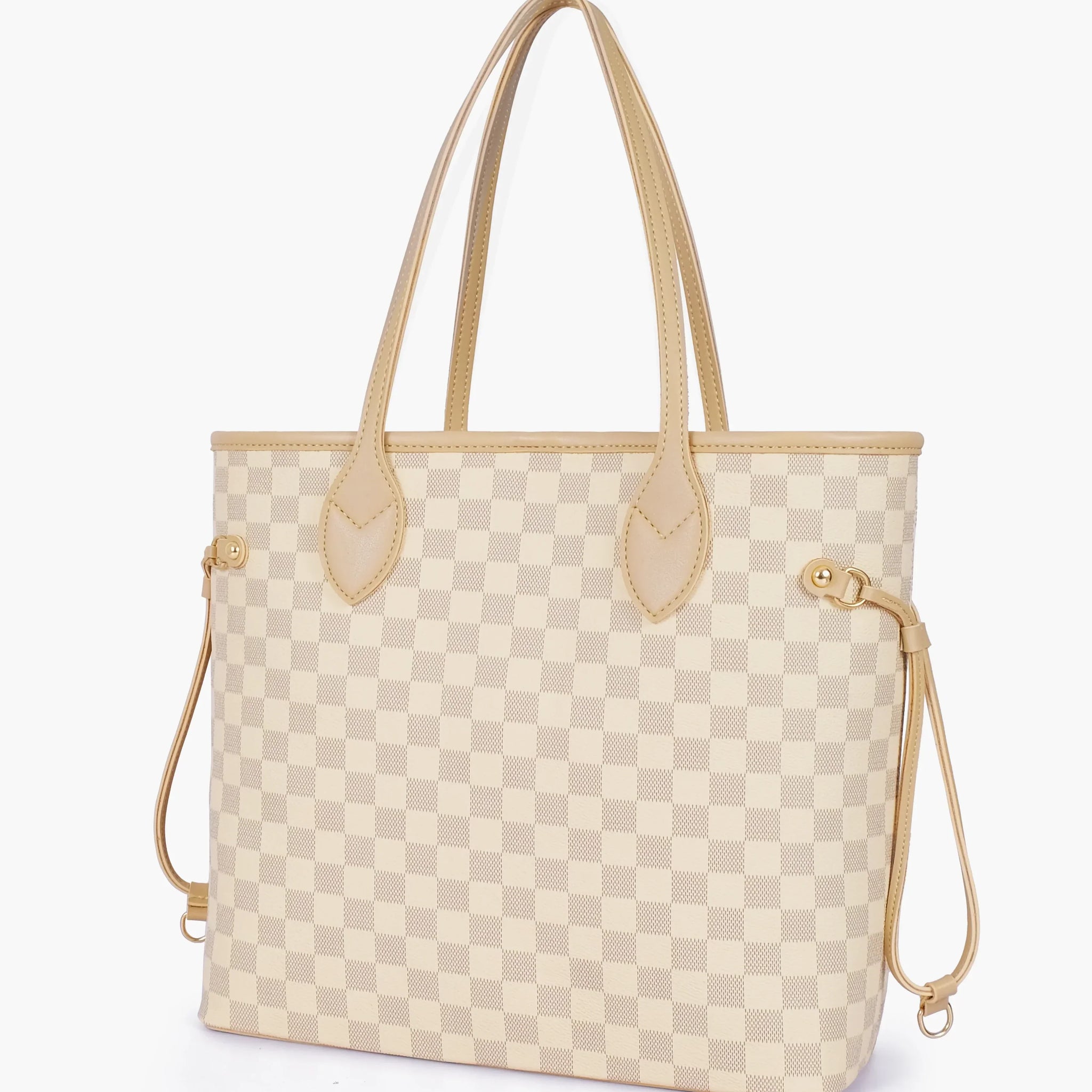 OFF-WHITE CHECKERED TOTE BAG